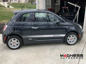 FIAT 500 Custom Wheels - Competizione - Sportiva Design - 15" - Matte Silver